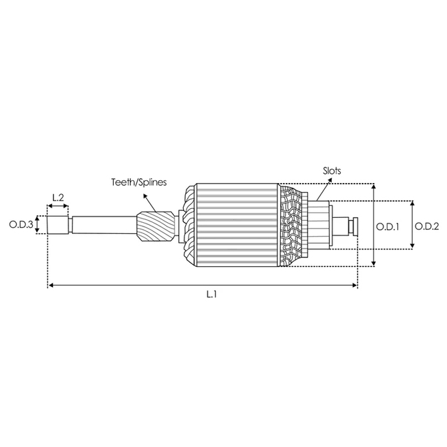 Armatura rozrusznika 594673 dla VALEO 12V 13T IM3157